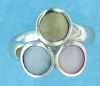 sterling silver MOP ring MOPR0015-MIXED