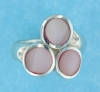 sterling silver MOP ring MOPR0015-PINK