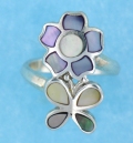 sterling silver MOP ring MOPR0016-MIXED