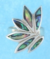 sterling silver MOP ring MOPR0018-ABALONE