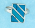 sterling silver MOP ring MOPR0023-TURQ