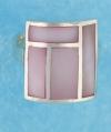 sterling silver MOP ring MOPR0025-PINK