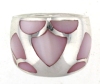 sterling silver MOP ring MOPR002-PINK