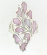 sterling silver MOP ring MOPR004-PINK