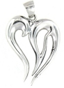 sterling silver heart pendant PAP0931