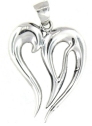 sterling silver heart pendant pap0931