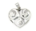 sterling silver heart pendant pap1058