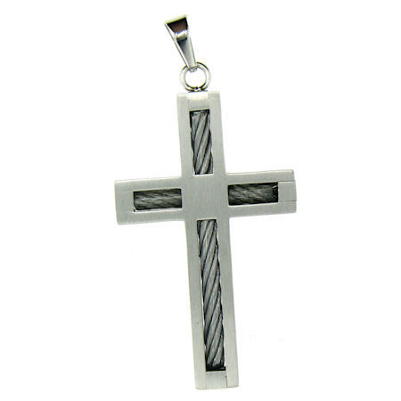 PDJ0012 stainless steel cross pendant ENLARGED