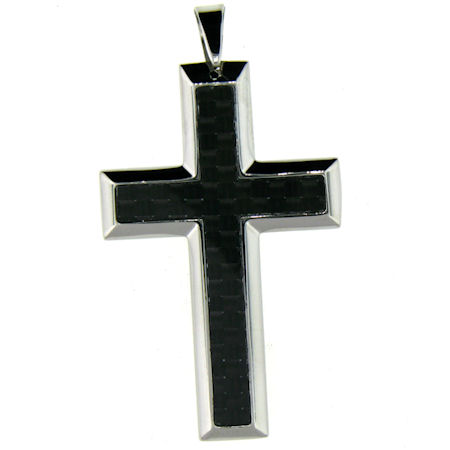 PDJ0013 stainless steel cross pendant ENLARGED