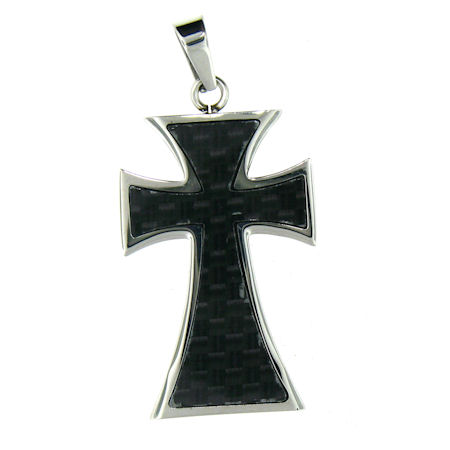 PDJ0025 stainless steel cross pendant ENLARGED