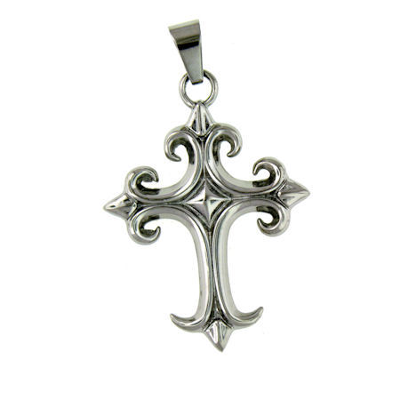 PDJ2111 stainless steel cross pendant ENLARGED