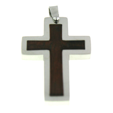 PDJ3165 stainless steel cross pendant ENLARGED