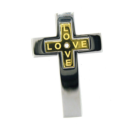 PDJ3379 stainless steel cross pendant ENLARGED