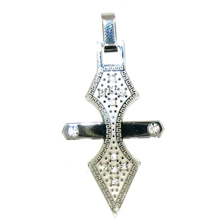 PDJ3388 stainless steel cross pendant ENLARGED