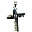 stainless steel cross pendant