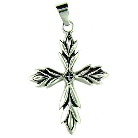 PDJ3431 stainless steel cross pendant ENLARGED