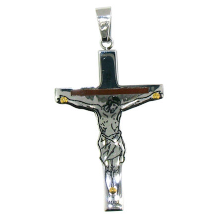 PDJ3657 stainless steel cross pendant ENLARGED