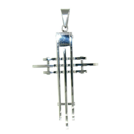 PDJ3670 stainless steel cross pendant ENLARGED