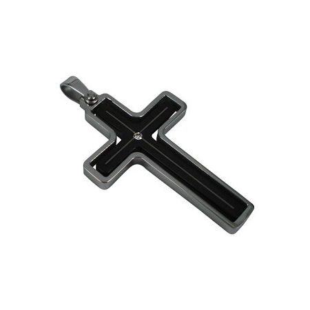 PDJ3686 stainless steel cross pendant ENLARGED