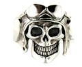 sterling silver skull ring SR76869