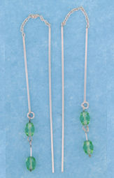 sterling silver threader earring T011