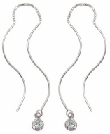 sterling silver threader earring T015