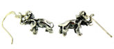 sterling silver elephant earrings WEE1101