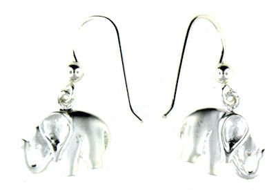 model WEE1134 elephant earrings larger view