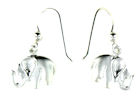 sterling silver elephant earrings style WEE1134