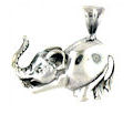 sterling silver elephant pendant WEP0627