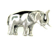 sterling silver elephant brooch pin WEPN71
