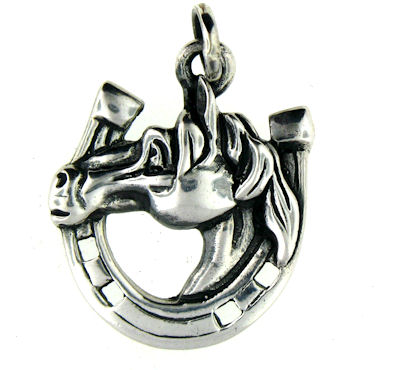 WHP0365 Horse Pendant ENLARGED