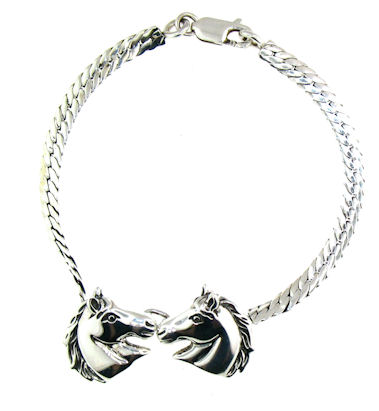 sterling silver horse bracelet WLBR42