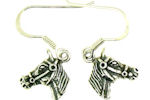 sterling silver horse earrings style WLHE1147