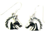sterling silver horse earrings WLHE471