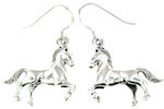 sterling silver horse earrings WLHE587