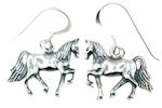sterling silver horse earrings WLHE728