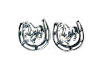 sterling silver horse earrings style WLHE991