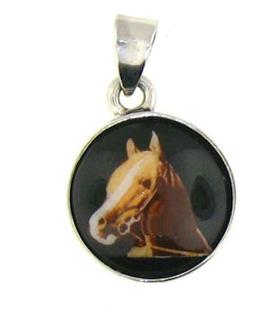 WLPD678 Horse Pendant ENLARGED