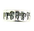 sterling silver horse ring WLR226