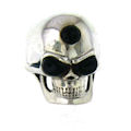 sterling silver skull ring WLR357