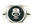sterling silver skull ring WLR446