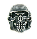 sterling silver skull ring WLR665