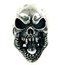 sterling silver skull ring WLR667