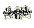sterling silver skull ring WLR687