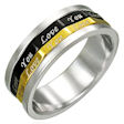 stainless steel Prayer ring WSE013