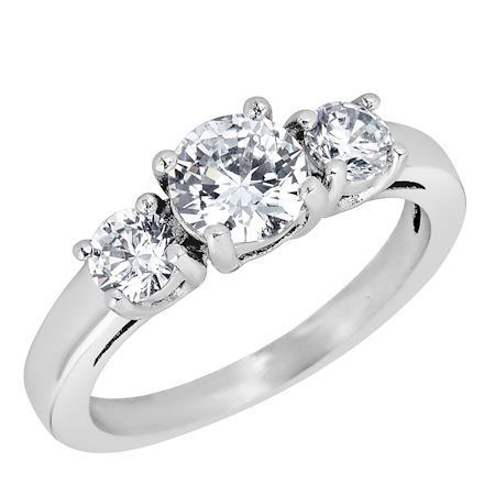 ZRJ4138 April CZ Birthstone Ring