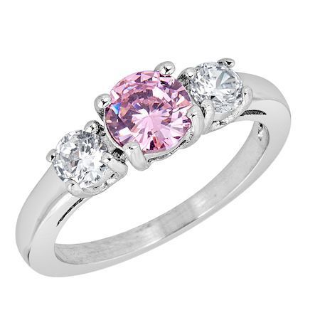 ZRJ4146 October CZ Birthstone Ring